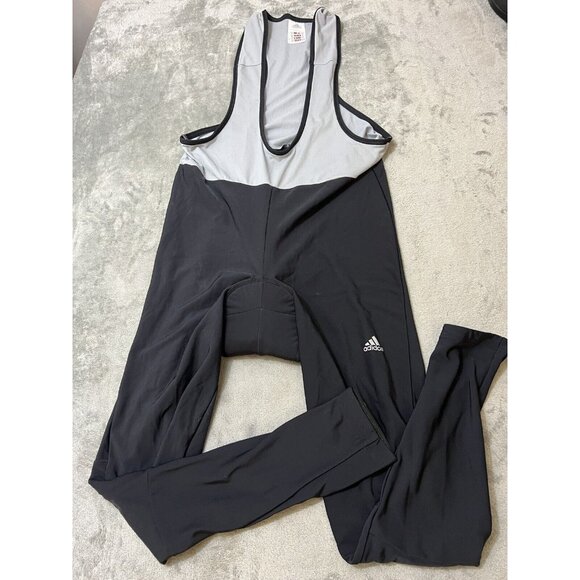 ADIDAS Cycling Climawarm XXL Padded Bib Fleece Lined Tights Mens Bicycle Legging - Picture 1 of 10